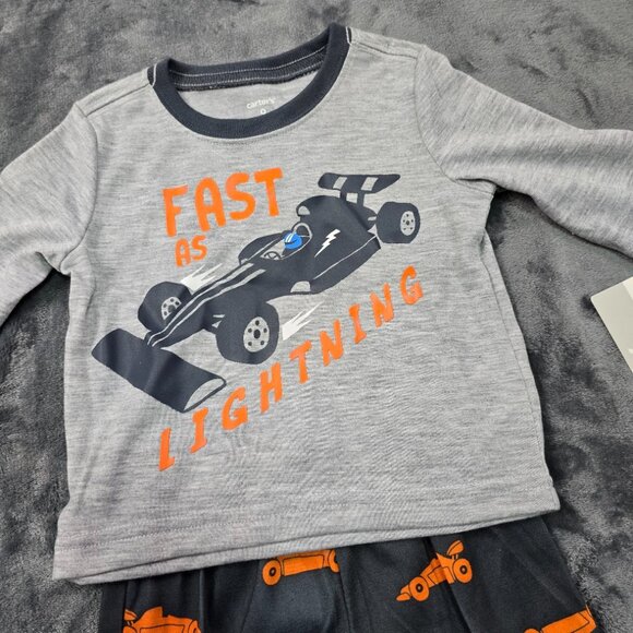Carter’s Race Car Pajama Set | “Fast As Lightning” | Size 9M | NWT - Picture 3 of 4